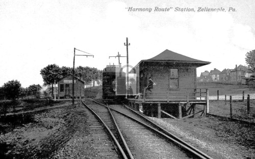 Railroad train station - train, depot